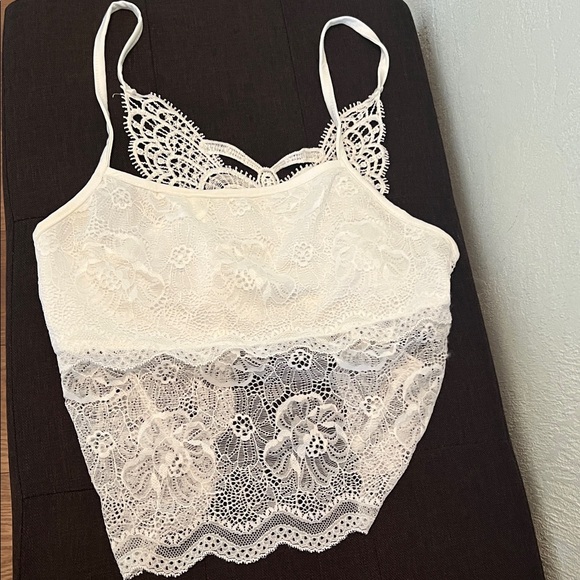 SHEIN Tops - #*021** White Lace Top Crop